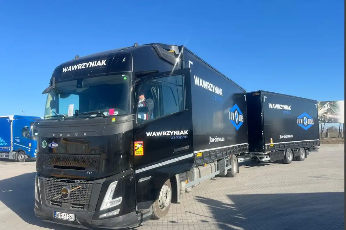 Грузовик MAN в зимних условиях